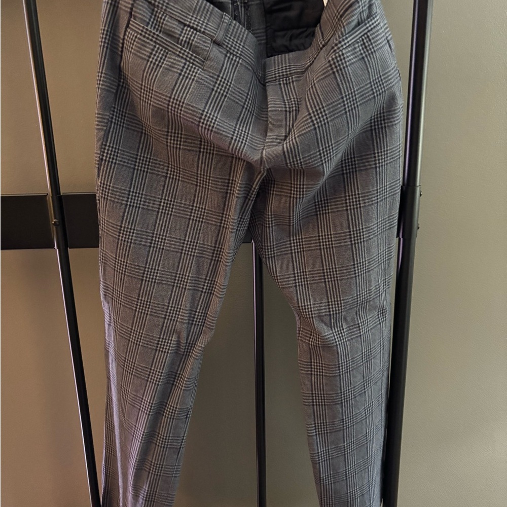 Banana Republic Charcoal Check Pants Women